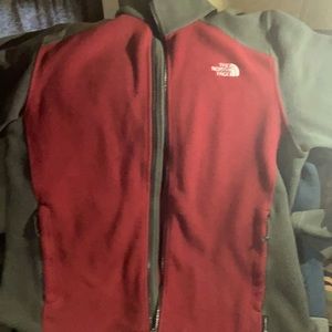 NORTH FACE Zip Up Fleece Jacket Large